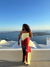 Load image into Gallery viewer, Strapless Back Belt Sleeveless Women&#39;s Long Dress Sexy Printed Backless Off Shoulder Vestidos Summer Casual Vacation Beach Robes
