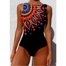 Load image into Gallery viewer, Striped Women One Piece Swimsuit High Quality Swimwear Printed Push Up Monokini Summer Bathing Suit Tropical Bodysuit Female
