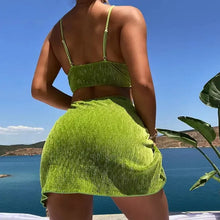 Load image into Gallery viewer, Summer Swimsuit Women&#39;s Sexy Bikini Set Holiday Style Sexy Split Swimsuit Cover Skirt Beach Women&#39;s Sexy Three Piece Set
