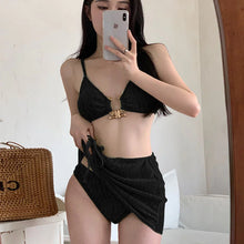 Load image into Gallery viewer, Summer Swimsuit Women&#39;s Sexy Bikini Set Holiday Style Sexy Split Swimsuit Cover Skirt Beach Women&#39;s Sexy Three Piece Set
