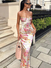 Load image into Gallery viewer, Suninheart Summer Spaghetti Strap Floral Print Party Dresses Elegant Maxi Bodycon Wedding Guest Holiday Dress New In Dress 2023
