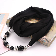 Load image into Gallery viewer, Silk Scarf Necklace Ethnic Style Scarf Creative Women&#39;s Neck Cover Women&#39;s Spring and Summer Scarf Decorative Clothing Accessories
