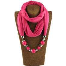 Load image into Gallery viewer, Silk Scarf Necklace Ethnic Style Scarf Creative Women&#39;s Neck Cover Women&#39;s Spring and Summer Scarf Decorative Clothing Accessories
