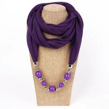 Load image into Gallery viewer, Silk Scarf Necklace Ethnic Style Scarf Creative Women&#39;s Neck Cover Women&#39;s Spring and Summer Scarf Decorative Clothing Accessories
