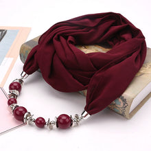 Load image into Gallery viewer, Silk Scarf Necklace Ethnic Style Scarf Creative Women&#39;s Neck Cover Women&#39;s Spring and Summer Scarf Decorative Clothing Accessories
