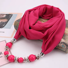 Load image into Gallery viewer, Silk Scarf Necklace Ethnic Style Scarf Creative Women&#39;s Neck Cover Women&#39;s Spring and Summer Scarf Decorative Clothing Accessories
