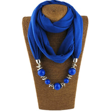 Load image into Gallery viewer, Silk Scarf Necklace Ethnic Style Scarf Creative Women&#39;s Neck Cover Women&#39;s Spring and Summer Scarf Decorative Clothing Accessories
