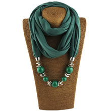 Load image into Gallery viewer, Silk Scarf Necklace Ethnic Style Scarf Creative Women&#39;s Neck Cover Women&#39;s Spring and Summer Scarf Decorative Clothing Accessories
