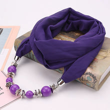 Load image into Gallery viewer, Silk Scarf Necklace Ethnic Style Scarf Creative Women&#39;s Neck Cover Women&#39;s Spring and Summer Scarf Decorative Clothing Accessories
