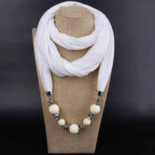 Load image into Gallery viewer, Silk Scarf Necklace Ethnic Style Scarf Creative Women&#39;s Neck Cover Women&#39;s Spring and Summer Scarf Decorative Clothing Accessories
