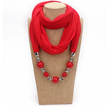 Load image into Gallery viewer, Silk Scarf Necklace Ethnic Style Scarf Creative Women&#39;s Neck Cover Women&#39;s Spring and Summer Scarf Decorative Clothing Accessories
