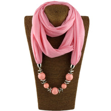 Load image into Gallery viewer, Silk Scarf Necklace Ethnic Style Scarf Creative Women&#39;s Neck Cover Women&#39;s Spring and Summer Scarf Decorative Clothing Accessories
