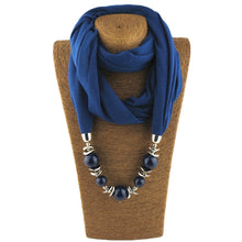 Load image into Gallery viewer, Silk Scarf Necklace Ethnic Style Scarf Creative Women&#39;s Neck Cover Women&#39;s Spring and Summer Scarf Decorative Clothing Accessories
