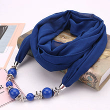 Load image into Gallery viewer, Silk Scarf Necklace Ethnic Style Scarf Creative Women&#39;s Neck Cover Women&#39;s Spring and Summer Scarf Decorative Clothing Accessories
