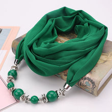 Load image into Gallery viewer, Silk Scarf Necklace Ethnic Style Scarf Creative Women&#39;s Neck Cover Women&#39;s Spring and Summer Scarf Decorative Clothing Accessories

