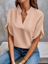 Load image into Gallery viewer, Women Elegant Solid Chiffon Blouse Spring Summer Casual Long Sleeve V Neck Loose Shirt Office Lady Tunics Oversized Tops 2024
