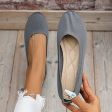 Load image into Gallery viewer, Women Flats Solid Color Black Flats for Women Slip On Shallow Comfort Foldable Flats for Women Brown Flat Heel Shoes

