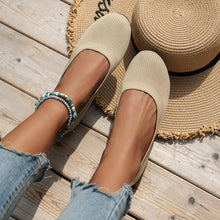 Load image into Gallery viewer, Women Flats Solid Color Black Flats for Women Slip On Shallow Comfort Foldable Flats for Women Brown Flat Heel Shoes
