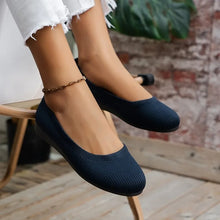 Load image into Gallery viewer, Women Flats Solid Color Black Flats for Women Slip On Shallow Comfort Foldable Flats for Women Brown Flat Heel Shoes
