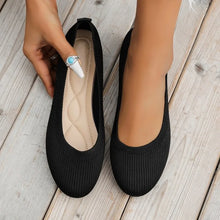 Load image into Gallery viewer, Women Flats Solid Color Black Flats for Women Slip On Shallow Comfort Foldable Flats for Women Brown Flat Heel Shoes
