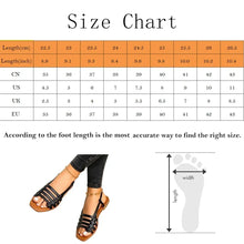 Load image into Gallery viewer, Women Sandals Woman Summer Hollow Out Roman Shoes 2024 Women&#39;s Gladiator Open Toe Beach Flats Ladies Footwear Plus Size 35-43
