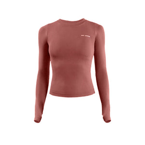 Women's Long Sleeve Top Yoga Shirts Running T-Shirt Workout Fitness Gym Sports Top Training Crop Top Solidcolor