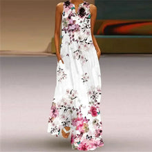 Load image into Gallery viewer, Women&#39;s summer Boho vintage maxi dress Women&#39;s pocket loose casual print A-line dresses
