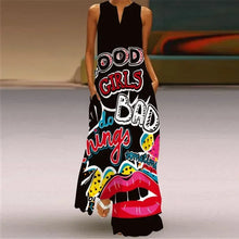 Load image into Gallery viewer, Women&#39;s summer Boho vintage maxi dress Women&#39;s pocket loose casual print A-line dresses
