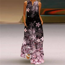 Load image into Gallery viewer, Women&#39;s summer Boho vintage maxi dress Women&#39;s pocket loose casual print A-line dresses
