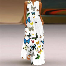 Load image into Gallery viewer, Women&#39;s summer Boho vintage maxi dress Women&#39;s pocket loose casual print A-line dresses
