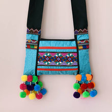 Load image into Gallery viewer, New Wide Shoulder Strap Ethnic Style Embroidered Cloth Bag Single Shoulder Messenger Bag Casual Fringed Bag Small Bag
