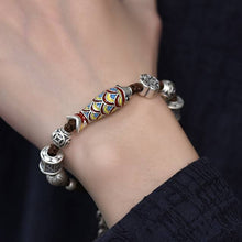Load image into Gallery viewer, New Fashion Enamel Koi Bracelet Men&#39;s and Women&#39;s Retro Ethnic Style Woven Shore Hand Rope
