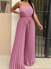 Load image into Gallery viewer, Vintage Sleeveless Wide Leg Bohemian Romper
