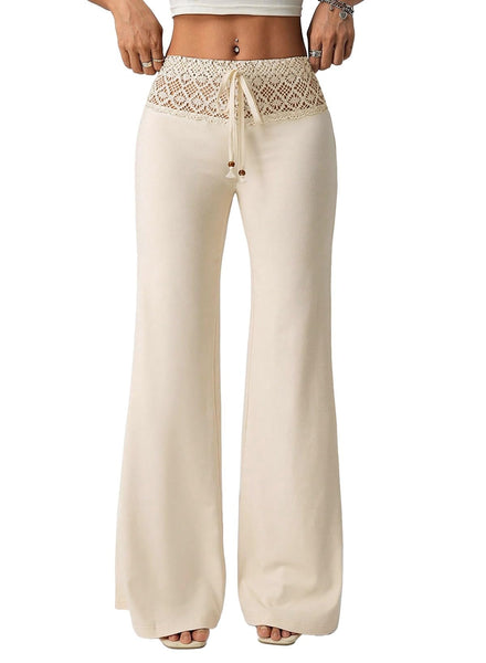 Bohemian Hollow Out Embroidery Lace Pants