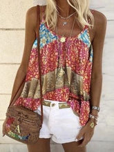 Load image into Gallery viewer, Summer New Product Loose Print Camisole Vest Top
