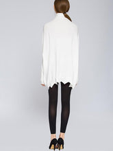 Load image into Gallery viewer, Pretty High Collar Long Sleeve Loose Wave Hem Sweater Tops
