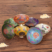 Load image into Gallery viewer, Tibet colorful bowls of candy bowls for fruit bowls and snacks for creative living room ornaments bowls Peacock bowls for Buddha bowls
