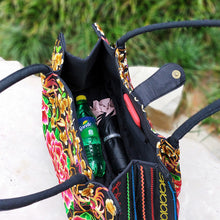 Load image into Gallery viewer, Yunnan ethnic style embroidered Pompom fashion lady shoulder bag big handbag
