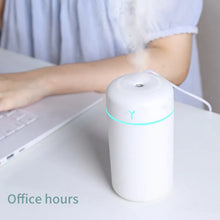 Load image into Gallery viewer, 1 PCS Portable 390ml Air Humidifier Aromatherapy Humidificador For Home Car USB Sprayer With LED Color Night Lamp Purifier
