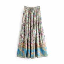 Load image into Gallery viewer, Spring New Elastic Waist Positioning Printing Large Swing Skirt
