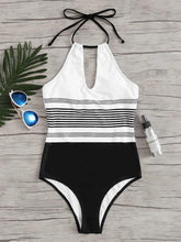 Load image into Gallery viewer, Bikini In Women Swimsuit with Conjoined Stripes
