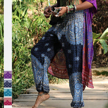 Load image into Gallery viewer, Floral ethnic loose sports and leisure lantern yoga pants
