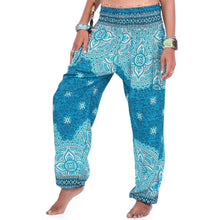 Load image into Gallery viewer, Floral ethnic loose sports and leisure lantern yoga pants
