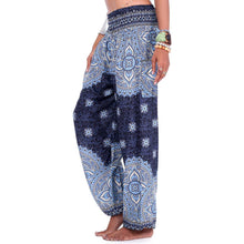 Load image into Gallery viewer, Floral ethnic loose sports and leisure lantern yoga pants
