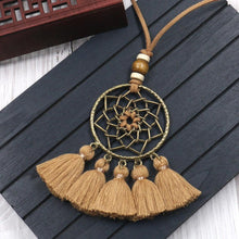 Load image into Gallery viewer, Fashion Dream Catching Net Liusu Necklace Bohemian Long Sweater Chain

