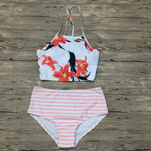 Load image into Gallery viewer, Sexy Beach Bikini Stripes Split Bandage Swimwear
