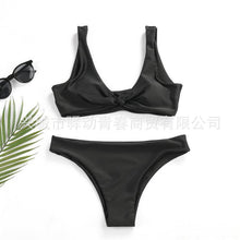 Load image into Gallery viewer, Pure Bikini Split Swimming Suit with Front Button
