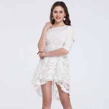 Load image into Gallery viewer, Temperament Waist Skirt Seven-piece Sleeve Slender Lace Dress
