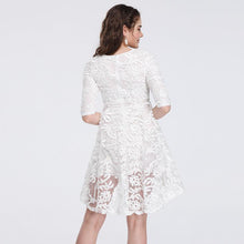 Load image into Gallery viewer, Temperament Waist Skirt Seven-piece Sleeve Slender Lace Dress
