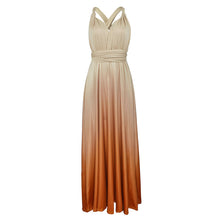 Load image into Gallery viewer, Cross halter sexy strappy gradient dress
